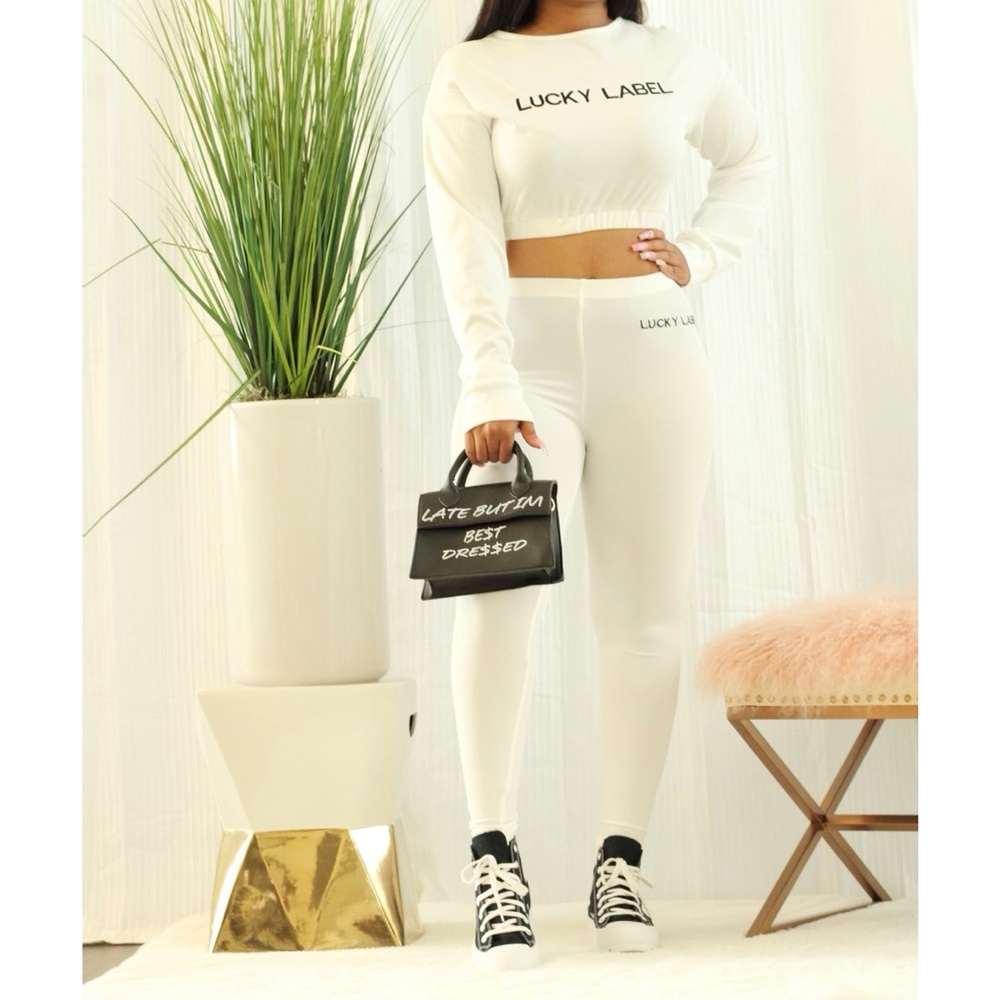 Lucky Lady Set In White